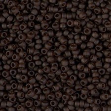 Miyuki rocailles Perlen 11/0 - Matted transparent brown 11-135F